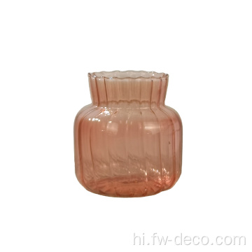 घर के टेबलटॉप फूलदान के लिए मिनी रंगीन ग्लास vases